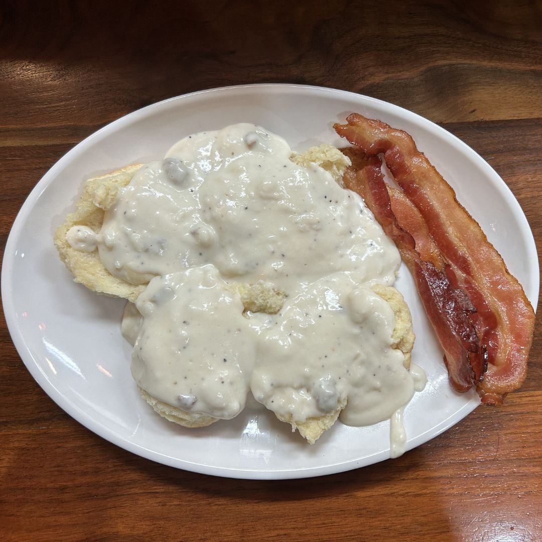Biscuits & Gravy with Eggs